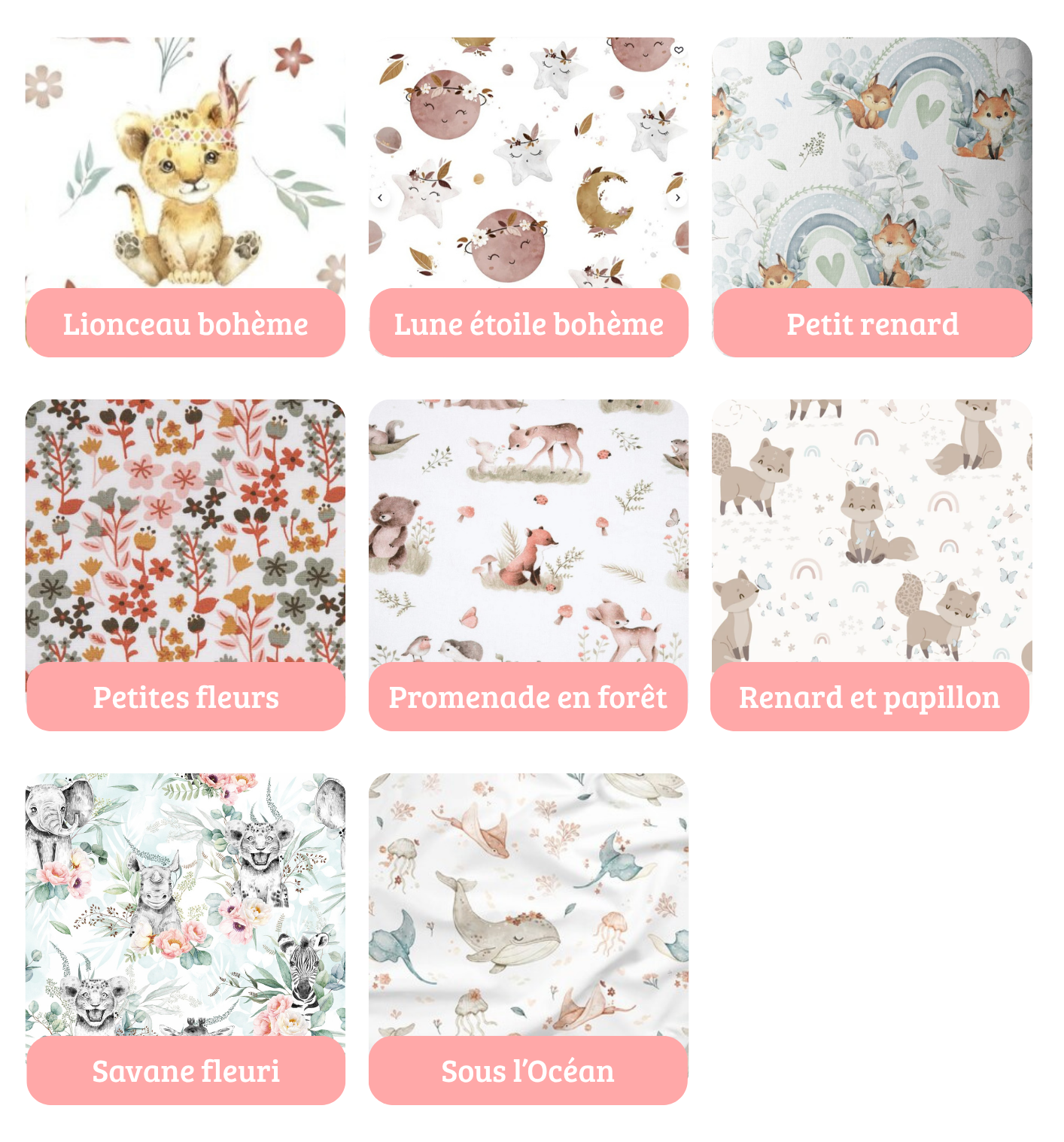 Choix motifs fille 2