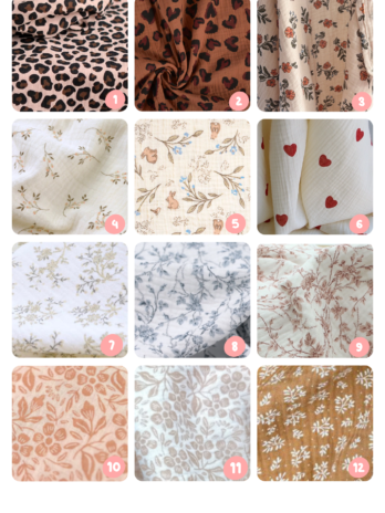 Couverture bébé personnalisée en gaze de coton