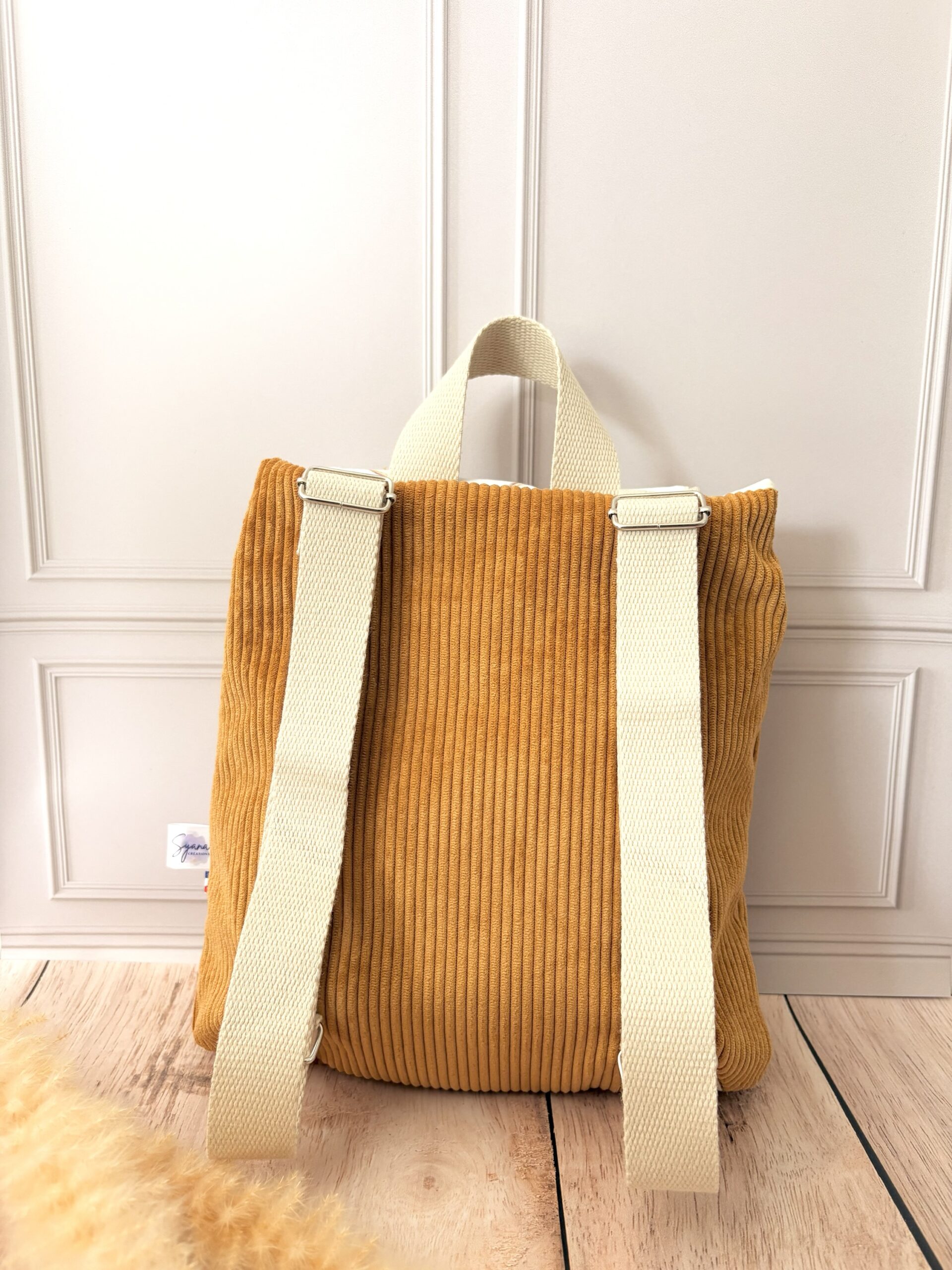 Sac à dos Enfant Little Girl 🐰🌸 Personnalisé en Velours côtelé – Image 2