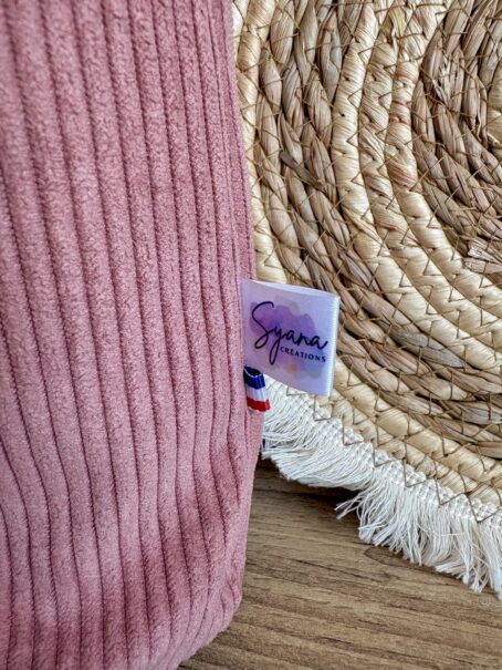 Sac à dos Enfant Petites fleurs 💐 Personnalisé en Velours côtelé – Image 6
