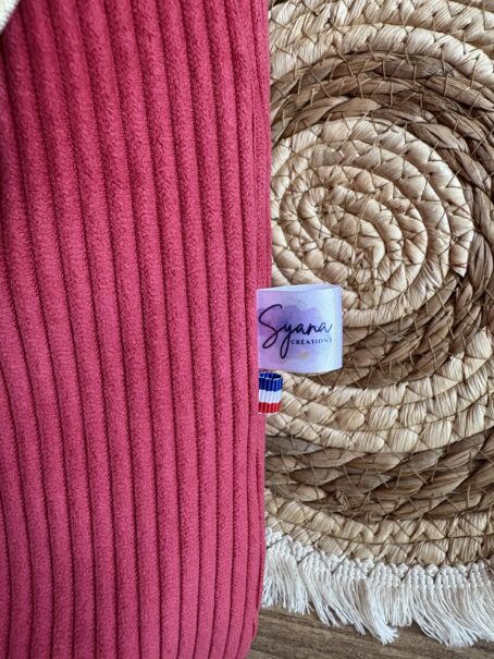 Sac à dos Enfant Lune Boho 🌙🌸 Personnalisé en Velours côtelé – Image 3