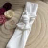 bandeau bébé blanc avec nœud