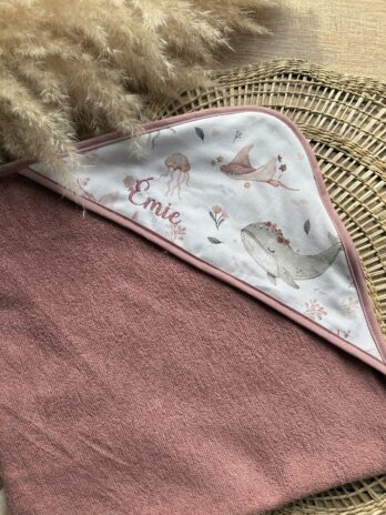 Cape de Bain Personnalisée Bébé | Sous l’Océan