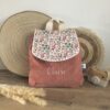 Sac à dos Enfant Petites fleurs 💐 Personnalisé en Velours côtelé – Image 8