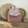 Sac à dos Enfant Petites fleurs 💐 Personnalisé en Velours côtelé – Image 5