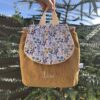 Sac à dos Enfant Petites fleurs 💐 Personnalisé en Velours côtelé – Image 3