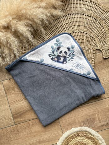 Cape de Bain Personnalisée Bébé | Panda