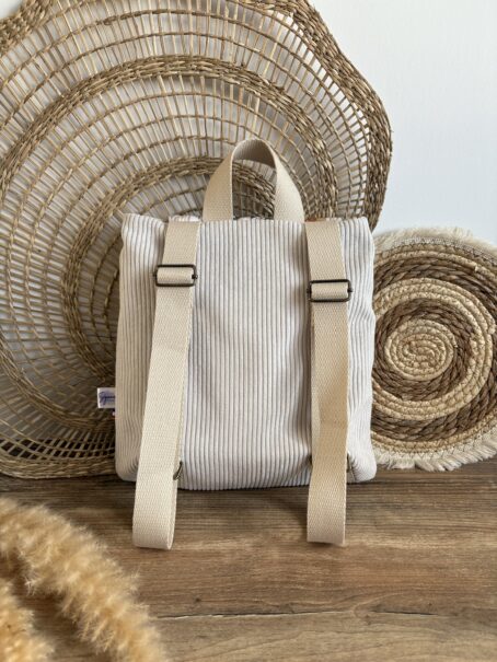 Sac à dos personnalisé vintage - Motif fleuri – Image 4