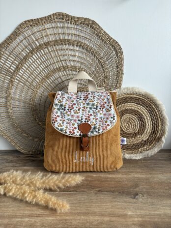 Sac à dos personnalisé Vintage – Petites Fleurs