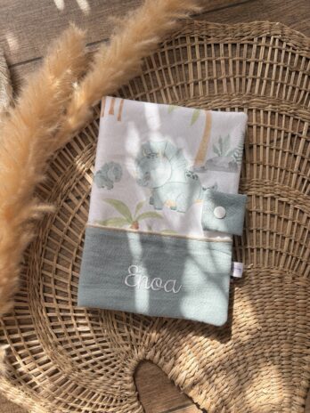 Protège carnet de santé personnalisé Dinosaure 🦕🦖