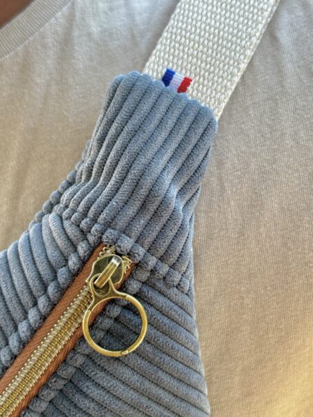 Sac Banane Velours Côtelé Bleu Marine - Homme – Image 5