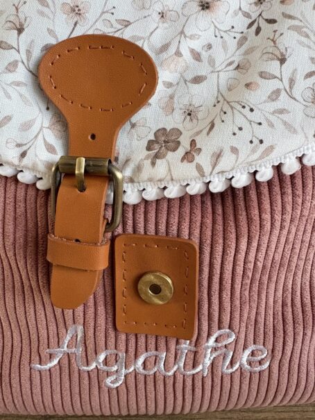 Sac à dos personnalisé Vintage - Douces Fleurs – Image 3