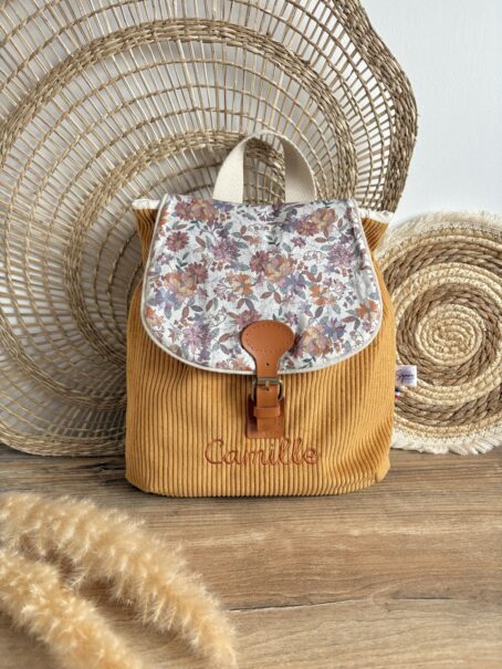 Sac à dos personnalisé Vintage - Fleurs vintages
