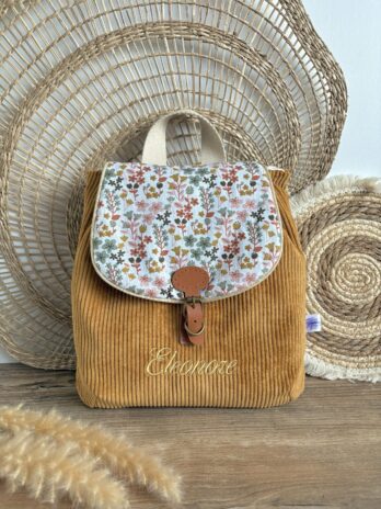 Sac à dos personnalisé Vintage – Petites Fleurs