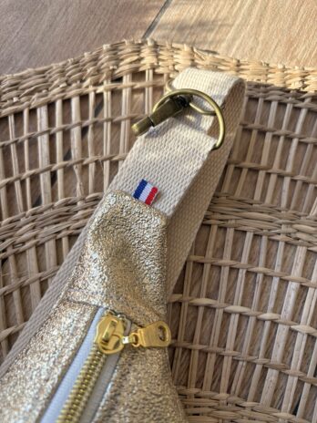 Sac Banane Similicuir Doré – Femme