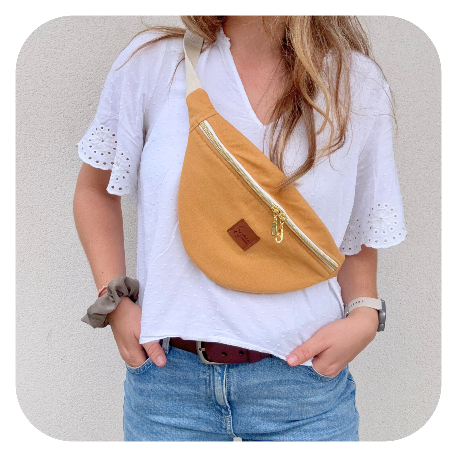 Sac banane Jaune moutarde